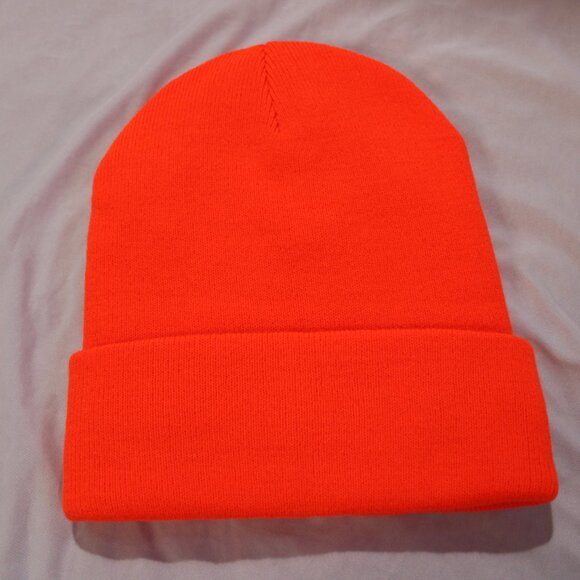 Federal Ammo Unisex Neon Orange Knit Cuff Beanie – NWOT - Picture 2 of 7